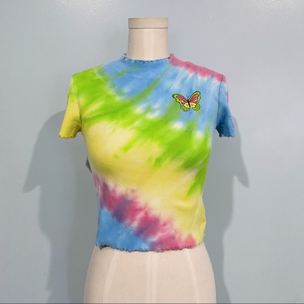 A-Lab tie die butterfly t